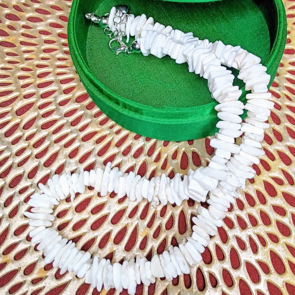 White Hawaiian Puka Shell Necklace